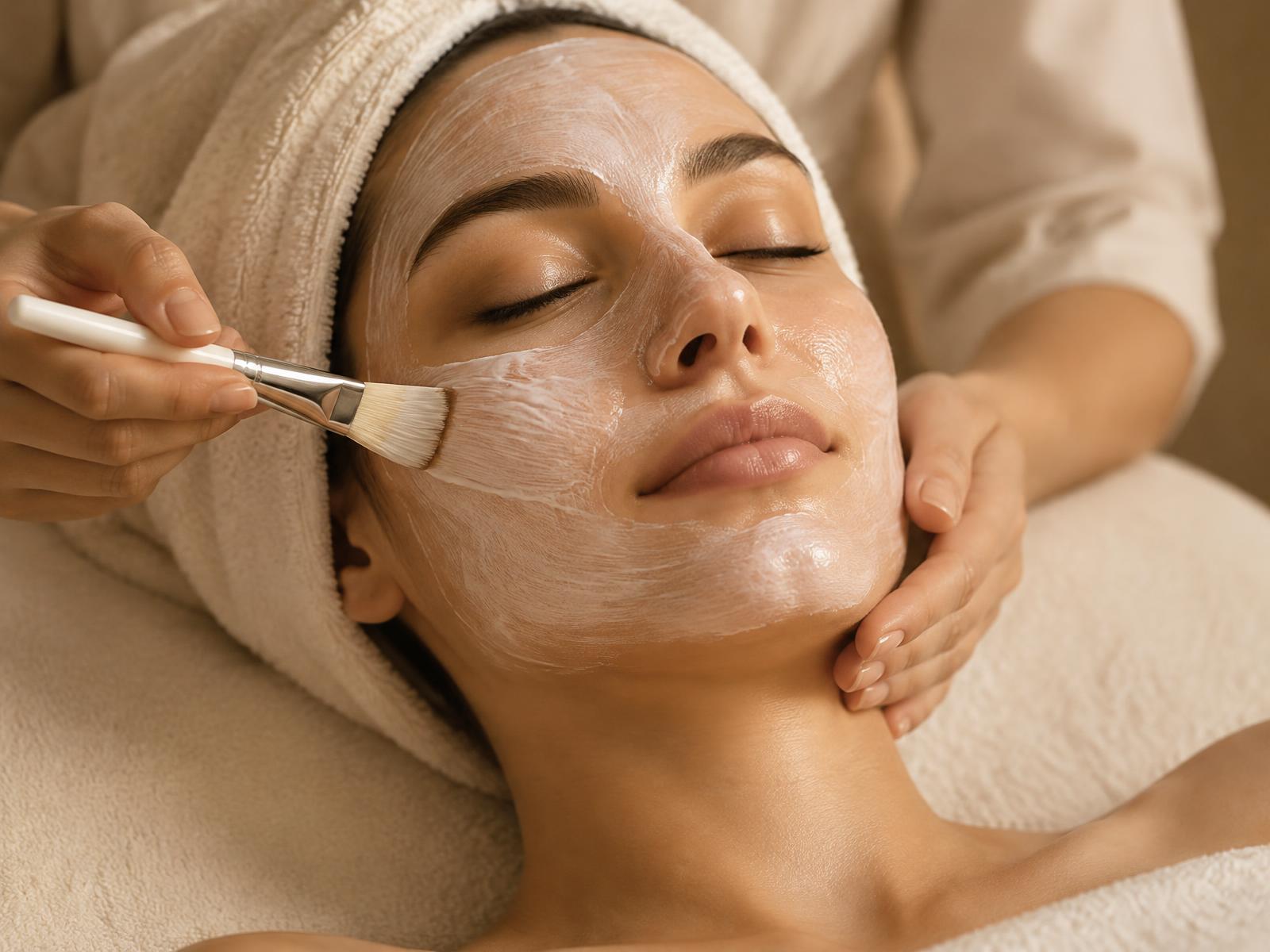 A calming facial treatment